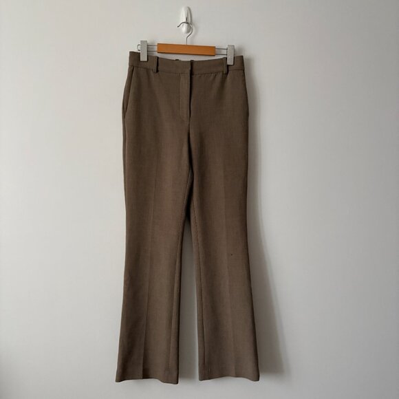 Aritzia Babaton Publish Pant High Waisted Boot Cut Mocha Tan Brown Size 4 - Picture 7 of 11